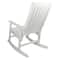 White All Weather Recycled Plastic Outdoor Rocking Chair